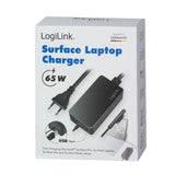 Cargador Portatil   65w 1 Puert. Usb + Especial Y Compatible Con Microsoft Surface Cable De 1.50m  Logilink