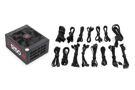 EAN 6940533545170 - ABYSM Morpheo ATX 1250W Full Modular unidad de fuente de alimentación Negro imagen 13