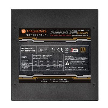EAN 4713157529909 - Thermaltake Smart SE unidad de fuente de alimentación 630 W 20+4 pin ATX ATX Negro imagen 3