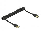 Delock Cable En Espiral Hdmi 4k 60 Hz De 40 <-> 150 Cm