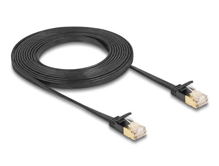 Delock Rj45 Cable De Red Cat.6a Macho A Macho U/Ftp 3 M Negro