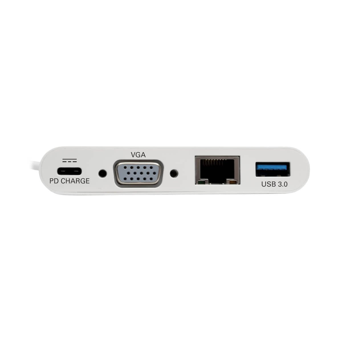Eaton Tripp Lite   Usb-C Multiport Adapter Vga Usb-A Port Gbe And Pd Charging White