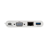 Eaton Tripp Lite   Usb-C Multiport Adapter Vga Usb-A Port Gbe And Pd Charging White