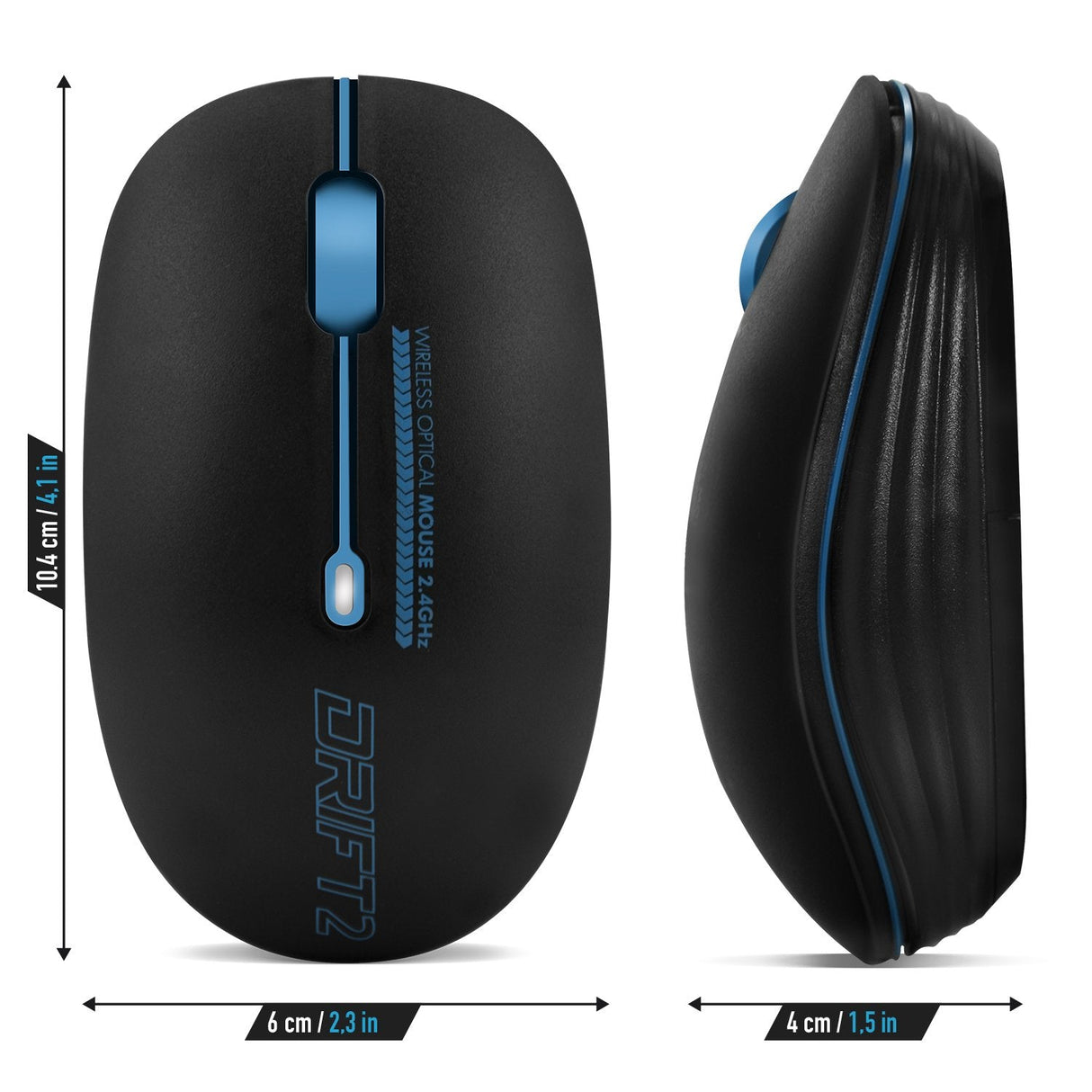 Ratón Inalámbrico Advance Drift 2 (Azul)
