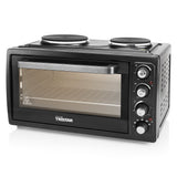 Mini Horno Con 2 Placas Eléctricas En La Parte Superior Tristar Ov-1443--38 L-3100 W-Función De Calor Del Ventilador-Negro