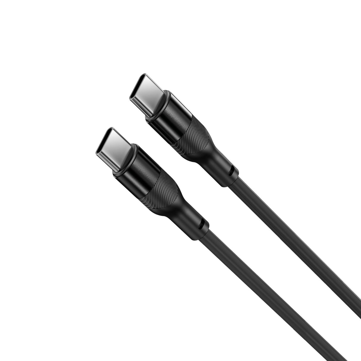 Ksix Bcl060was02 Negro Cable De Carga Y Datos 1 Metro Usb-C A Usb-C Carga Ultrarrápida 60w