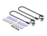 EAN 4043619420285 - DeLOCK 42028 caja para disco duro externo Caja externa para unidad de estado sólido (SSD) Negro, Gris imagen 6
