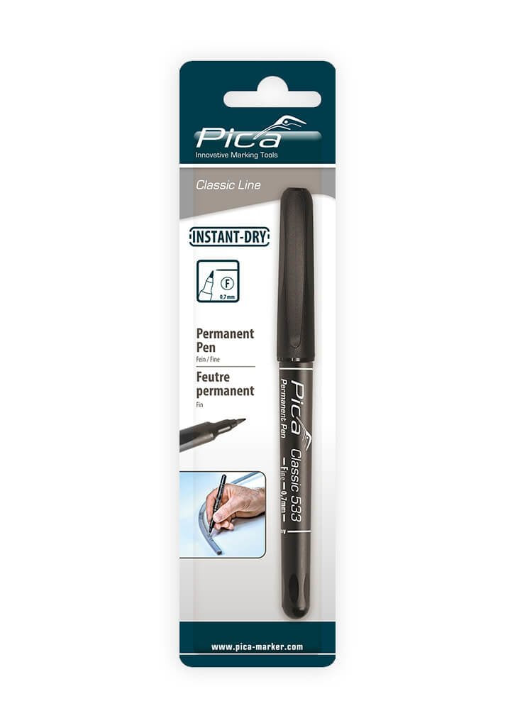 Pica Permanent Pen, 0,7mm Black