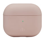 Dbramante1928 Costa Rica - Bolsa Fr Inalámbrico Kopfhrer - Recycelter Plástico, Silicona - Rosa Sandfarben - Fr Apple Airpods (3. Generation)