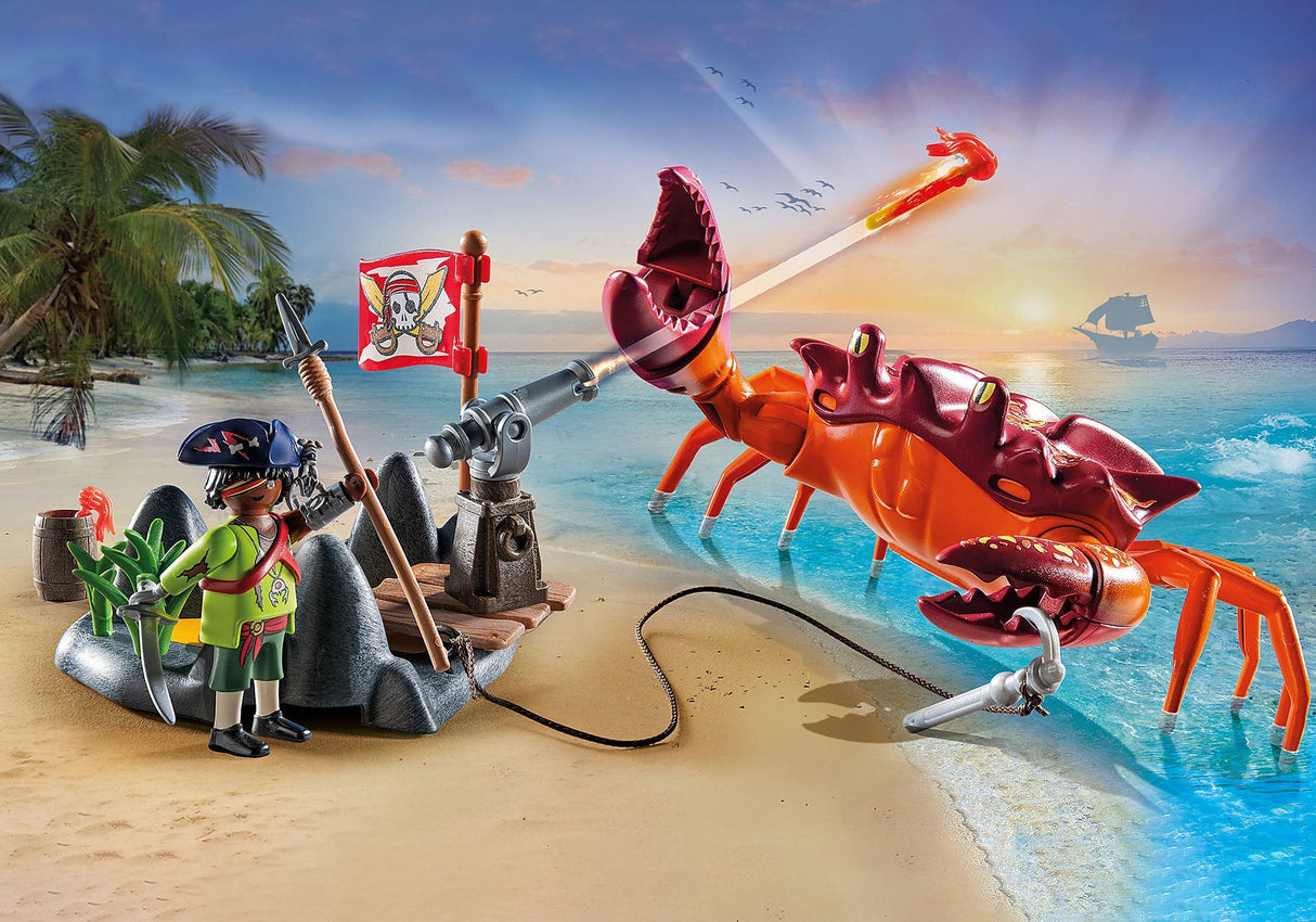 Playmobil 71532 Piratas Luchando Contra El Cangrejo Gigante
