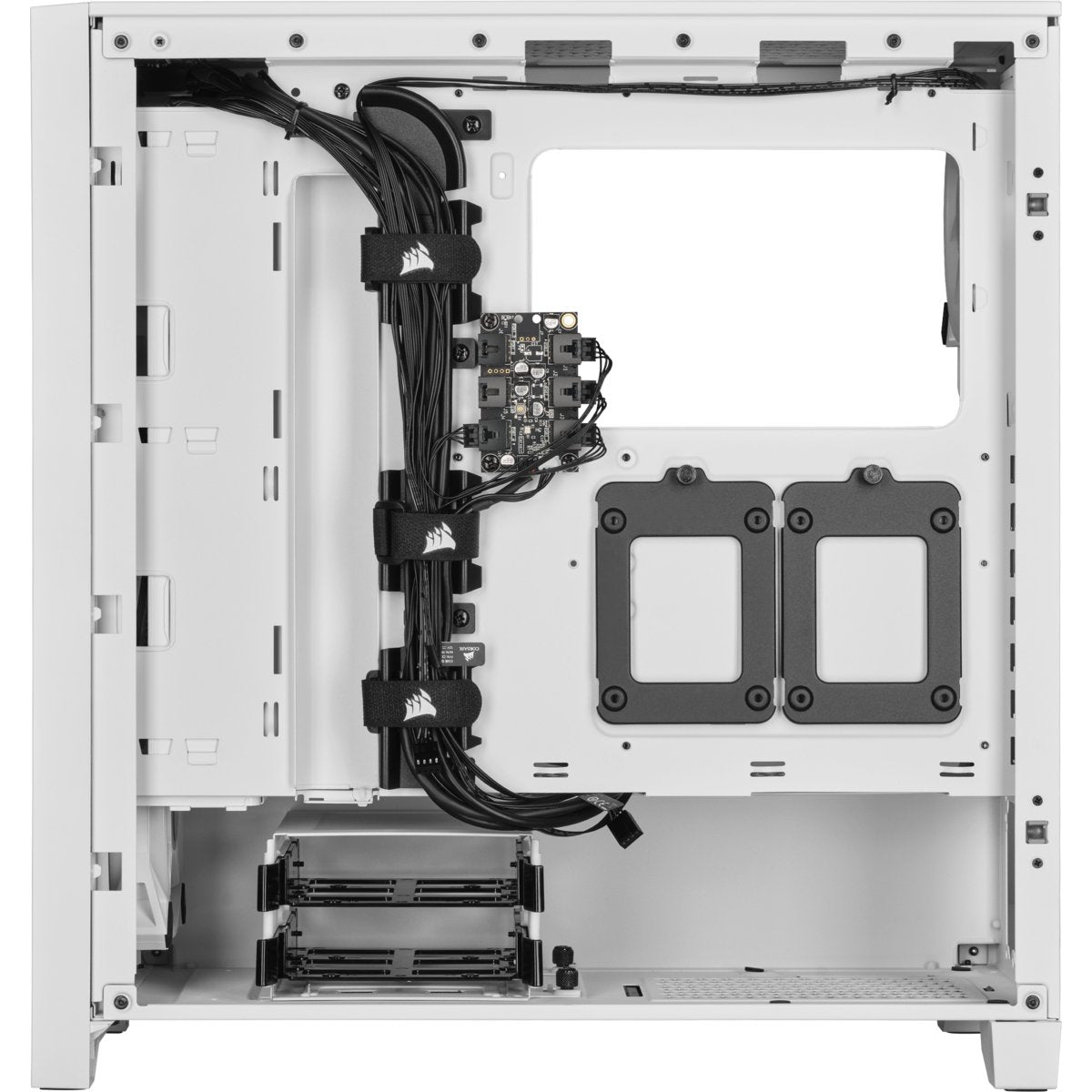 Caja Pc Atx Semitorre Corsair Icue 4000d Rgb Airflow Cristal  Blanca