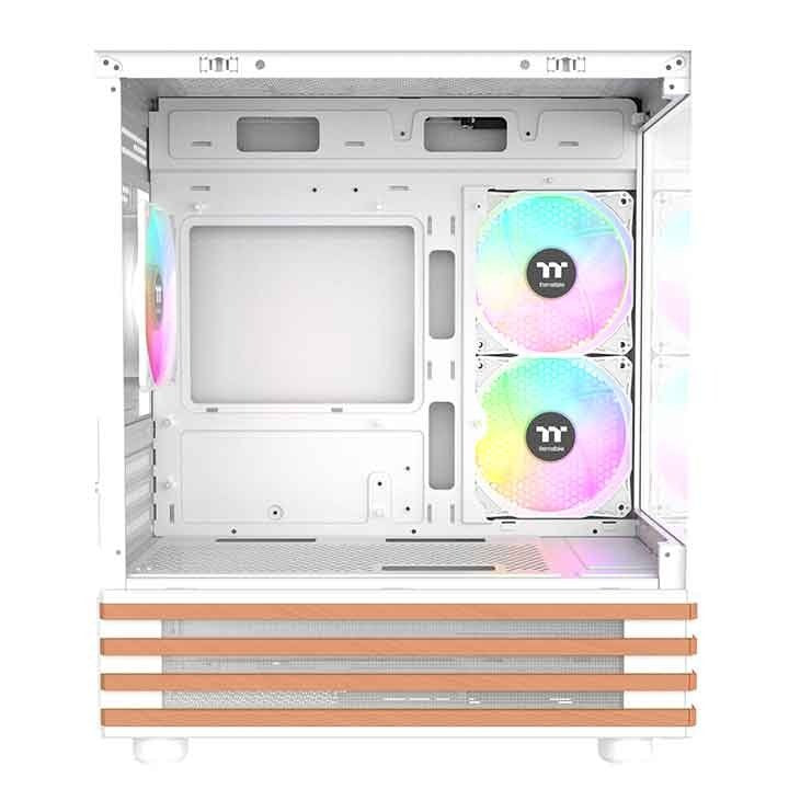 Thermaltake View 170 Ws Argb  (Blanco/Holz, Tempered Glass X 2, Holz-Struktur) Ca-1z4-00m6wn-Ws