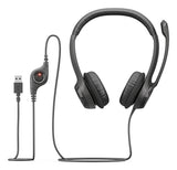 Auriculares Logitech H390 Usb  Alámbrico Usb Tipo A Negro