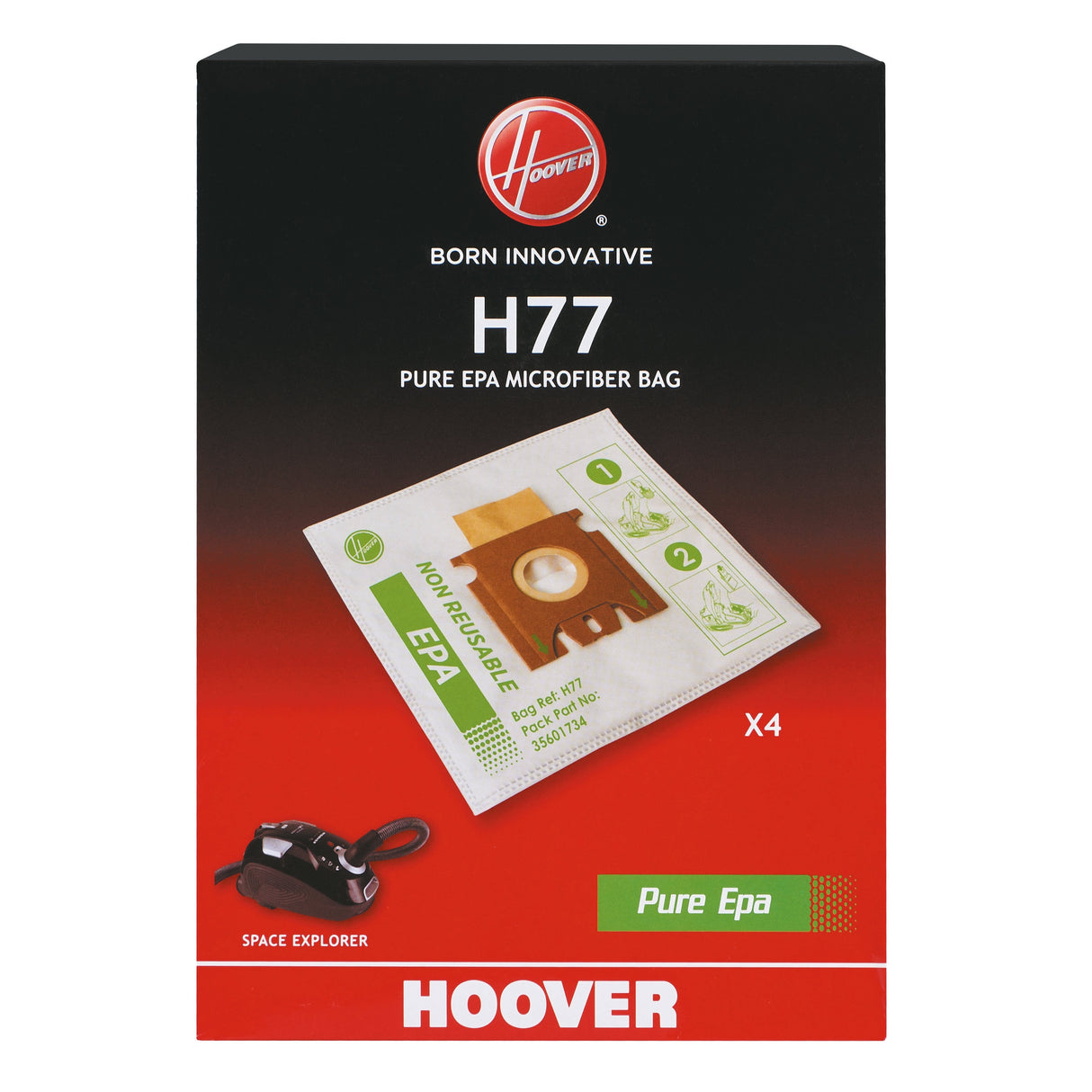 Bolsas Para Desechos Espaciales Hoover 35601734 H77, Mixtas