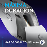 Ratón Inalámbrico Logitech G G309 Gaming Óptico 6 Botones Bluetooth 2.4 Ghz Logitech Lightspeed Blanco