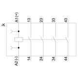 Siemens 3rh21401bb40 Hilfsschtz 4s 24vdc S00 Conexión Atornillada