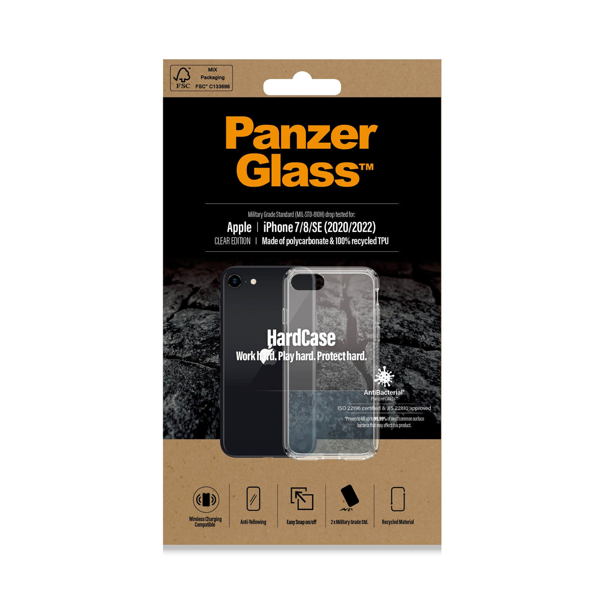 Panzerglass Hardcase Para Apple Iphone 7/8/Se (2020)/4.7" (2022) Ab