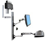 Ergotron 45-253-026 Soporte De Pared Max. 68,6 Cm (27") Max. Vesa 100 X 100 Mm 9,1 Kg Schwarz, Silber