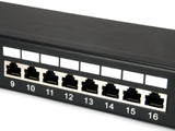 Equip Patchpanel 24x Rj45 Cat5e 19" Ftp 1he Negro