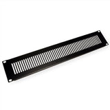 48,26cm 19pulgadas-Beluftungs-Placa Frontal 2 He Ral 9005 Negro Intenso