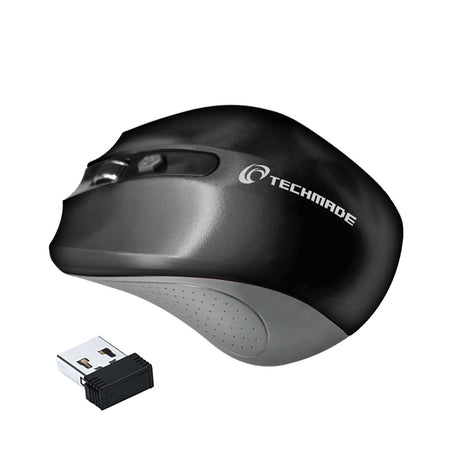 EAN 8099990140089 - Techmade TM-XJ30-BK ratón Oficina Ambidextro RF inalámbrico Óptico 1600 DPI imagen 2