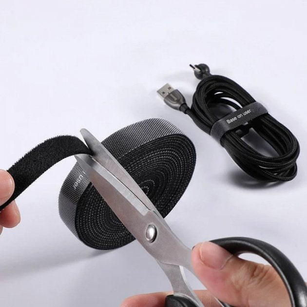 Baseus Tool Correas Velcro Rainbow Circle 3m Negro (Acmgt-F01)