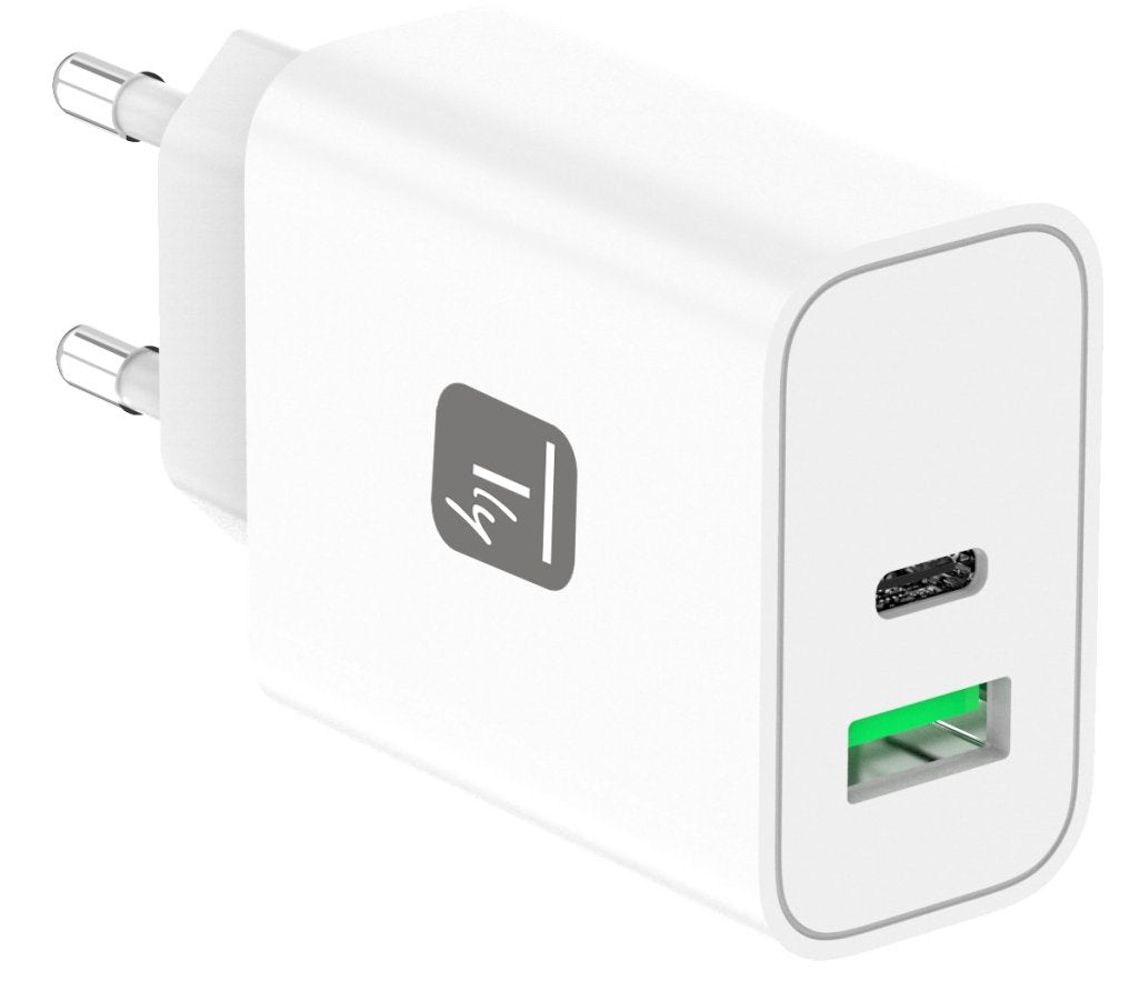 Techly Ipw-Usb-30wacg Cargador De Dispositivo Móvil Universal Blanco Corriente Alterna Carga Rápida Interior