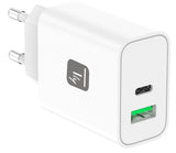 Techly Ipw-Usb-30wacg Cargador De Dispositivo Móvil Universal Blanco Corriente Alterna Carga Rápida Interior