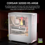 Caja Pc Corsair 3200d Rs Mid-Tower Performance White Cc-9011335-Ww