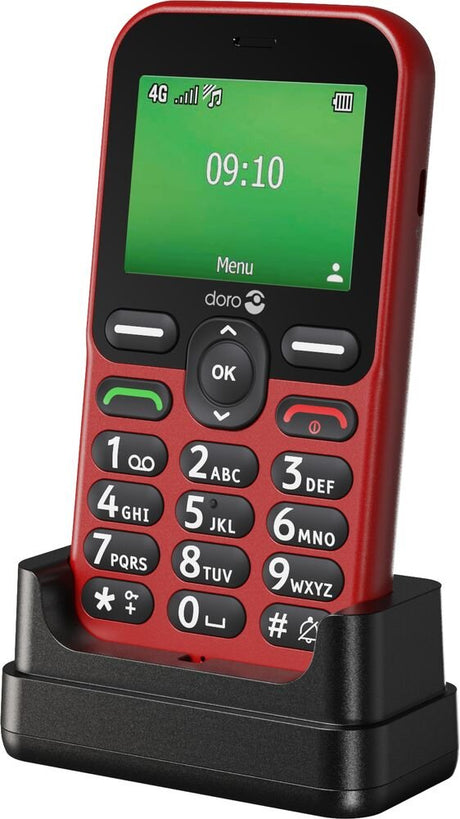 EAN 7322460089894 - Doro Leva E10 6,1 cm (2.4") 118,9 g Rojo Teléfono para personas mayores imagen 6