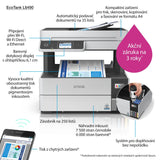 Impresora Multifuncion Epson Ecotank L6490, 4 En 1, Wi-Fi, Blanco Y Negro