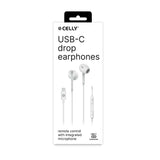 EAN 8021735208136 - Celly UP1300TYPECWH auricular y casco Auriculares Alámbrico Dentro de oído Llamadas/Música USB Tipo C Bla imagen 2