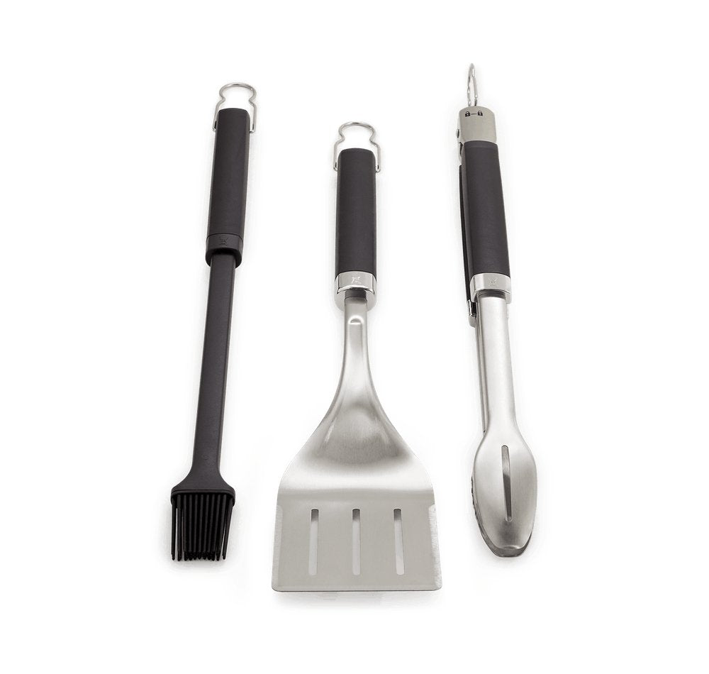 Weber Grill Cutlery Precision 3 Pcs, Stainless Steel Black