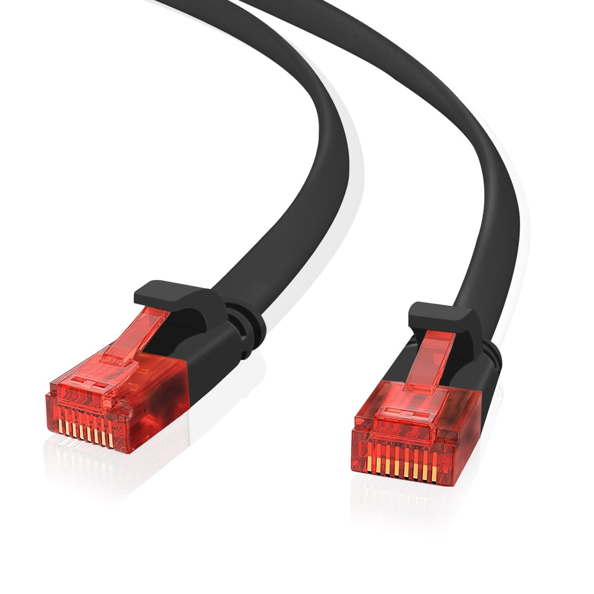 Helos Ultra Slim Cable De Red U/Utp Cat 6 Negro 15,0m
