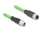 Delock 80432 Cable M12 Codificado X 8 Pin Macho A Hembra Pur (Tpu) 2 M