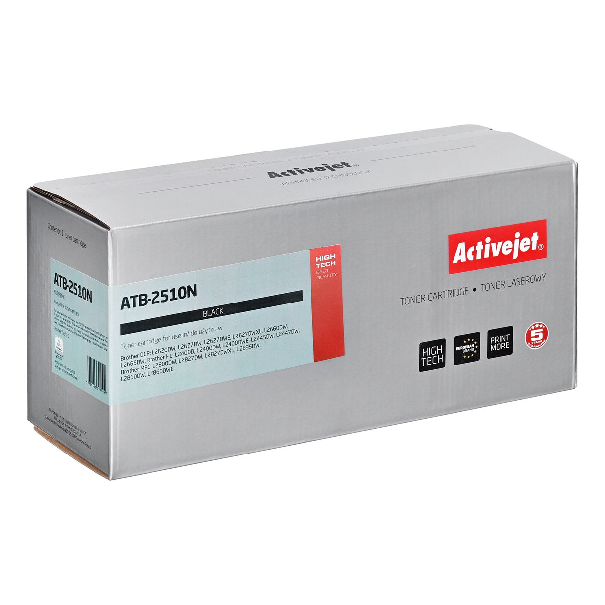 EAN 5901443391104 - Activejet ATB-2510N Toner zamiennik Brother TN2510 Supreme 1200 stron cartucho de tóner Compatible Negro imagen 1