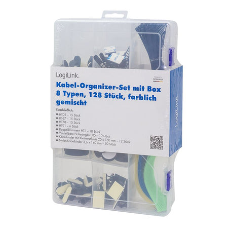 EAN 4052792076059 - LogiLink KAB0084 organizador de cables Universal Clip para cable Multicolor 128 pieza(s) imagen 3