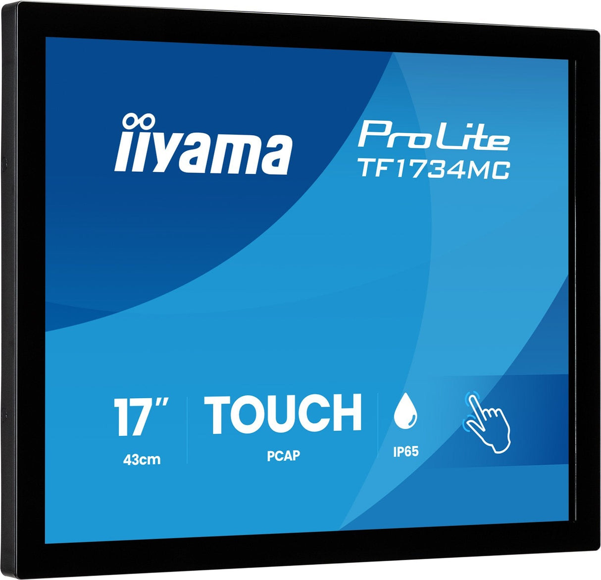 43,0cm 17" (1280x1024) Iiyama Prolite Tf1734mc-B8x 5:4 Tn 5ms 75hz Hdmi Displayport Vga Vesa Touch Black