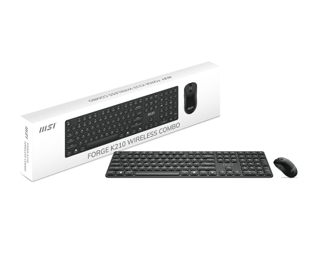 Teclado Español + Raton Msi Forge K210 W Combo Es