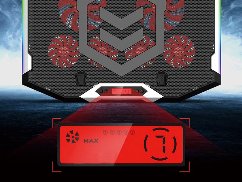 Base De Refrigeracion Para Portatiles Gaming Conceptronic  Hasta 17 6 Ventiladores Luz Rbg