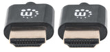 Manhattan Cable Hdmi Macho A Macho, Hec, Arc, 3d, 4k, Blindado, Negro, 1.8 M