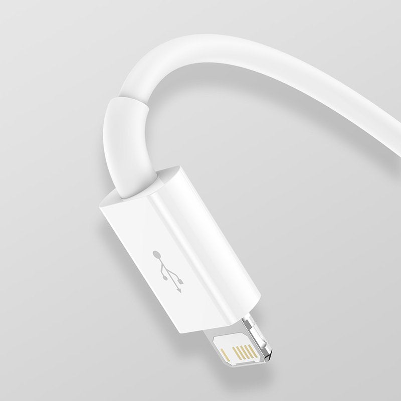 Baseus Cable Superior Series 3-In-1 Fast Charging Data Cable Usb To M+L+C 3.5a 1.5m White (Camltys-02)