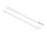 Delock Klett-Cablebinder L 250 X B 12 Mm Weiss 10 Stück