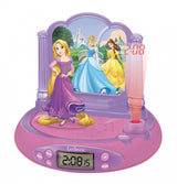 Reloj Despertador Proyector 3d Rapunzel Princesas Disney
