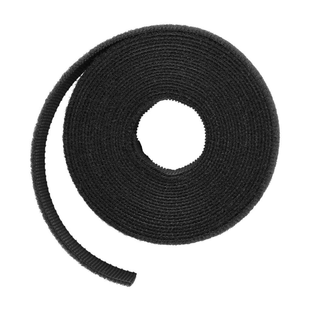 Rollo De Velcro Ltc Roll 3m Para Agrupar Y Organizar Cables Negro