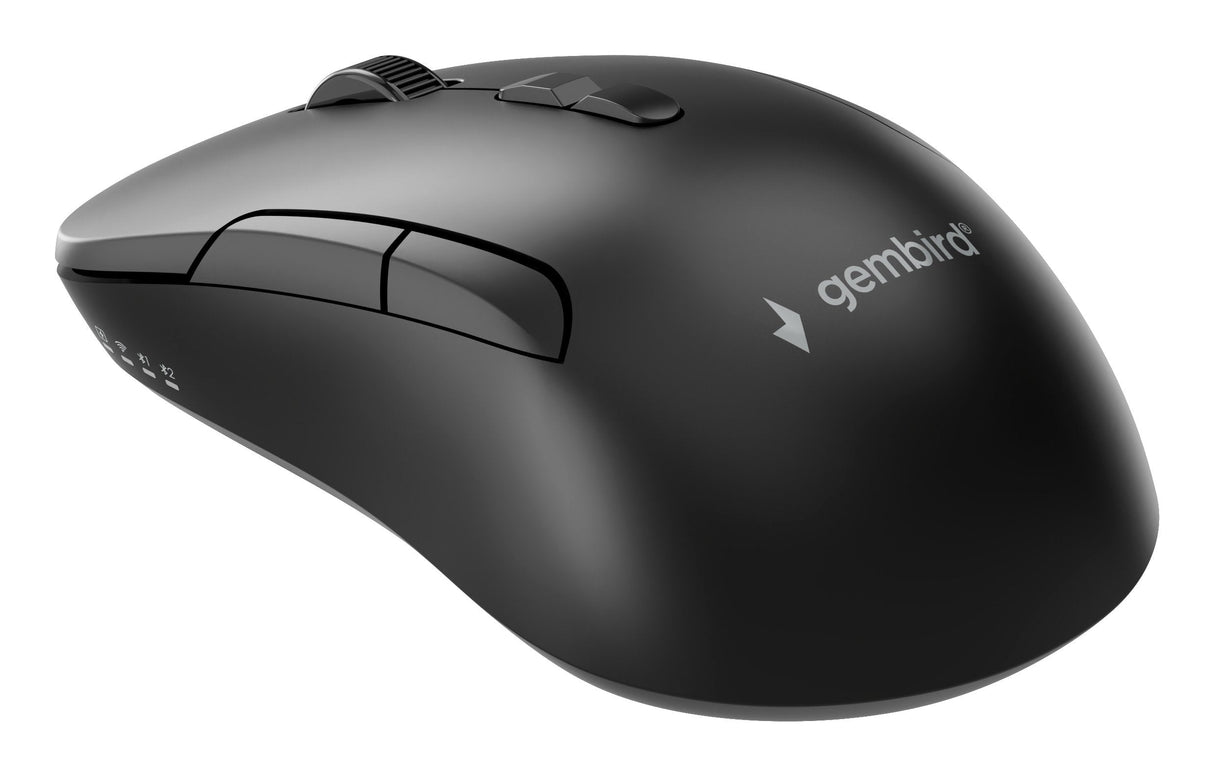 Gembird Dual-Mode 7-Button Wireless Mouse 2.4g + Bt Black