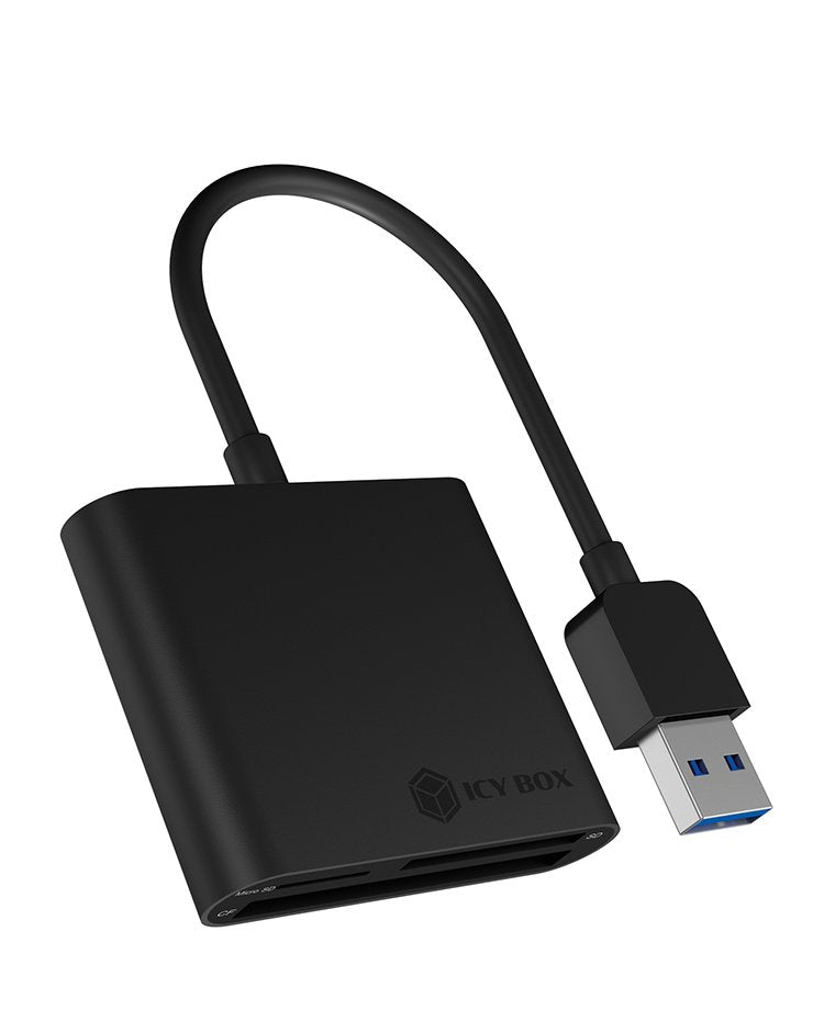 Lector De Tarjetas Externo Icy Box Ib-Cr301-U3 Negro Usb 3.2 Gen 1 (3.1 Gen 1)