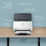 EAN 0193808948619 - HP ScanJet Pro 3000 s4 Escáner alimentado con hojas 600 x 600 DPI A4 Negro, Blanco imagen 4