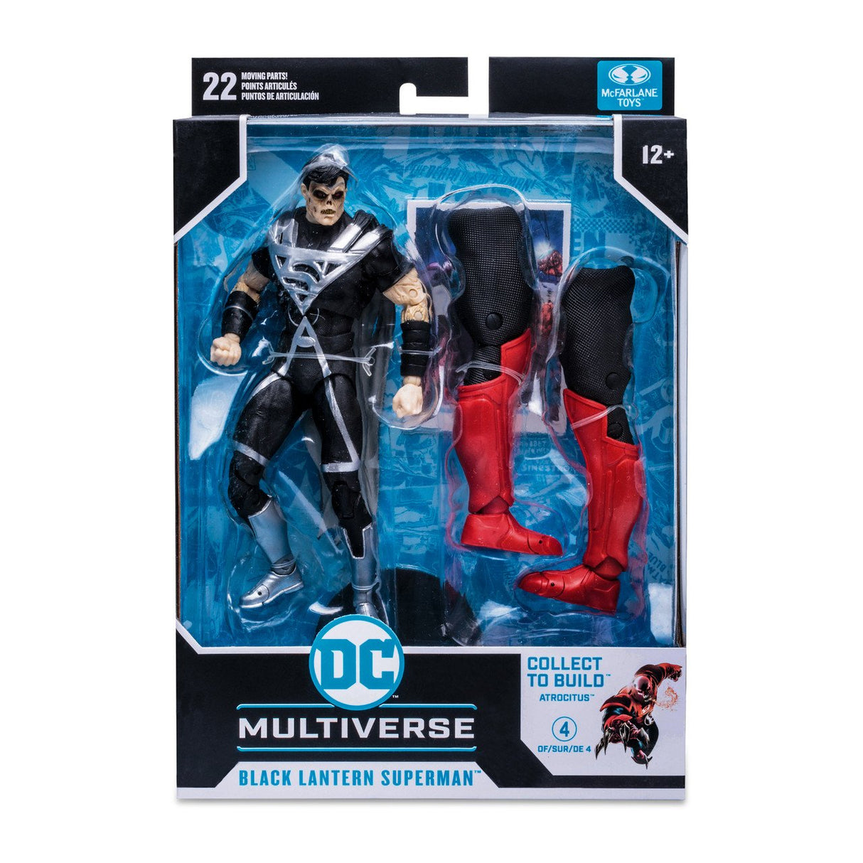 Figura Black Lantern Superman Multiverse Dc Comics 17cm