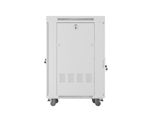 Gabinete Rack 19'' 22u 600x800 Gris Puerta De Cristal Lcd Flack Pack